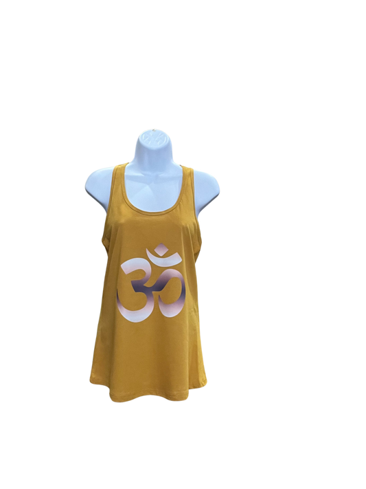 Ladies OM Symbol Racerback Tank Top - M