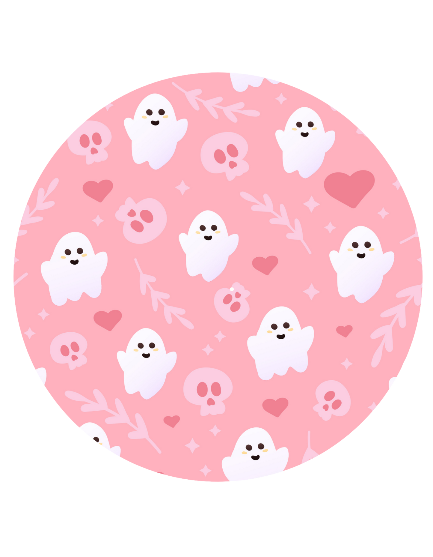 4PK Halloween Circle Coasters