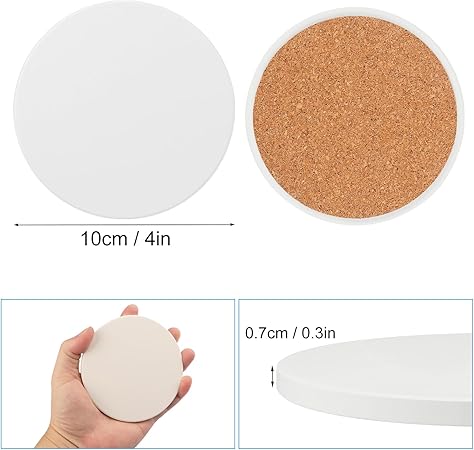 Christmas round coasters 4PK