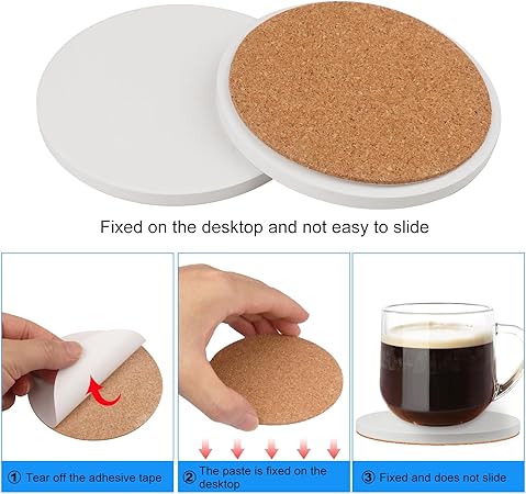 Christmas round coasters 4PK