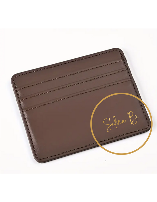 Personalized Slim Card Holder