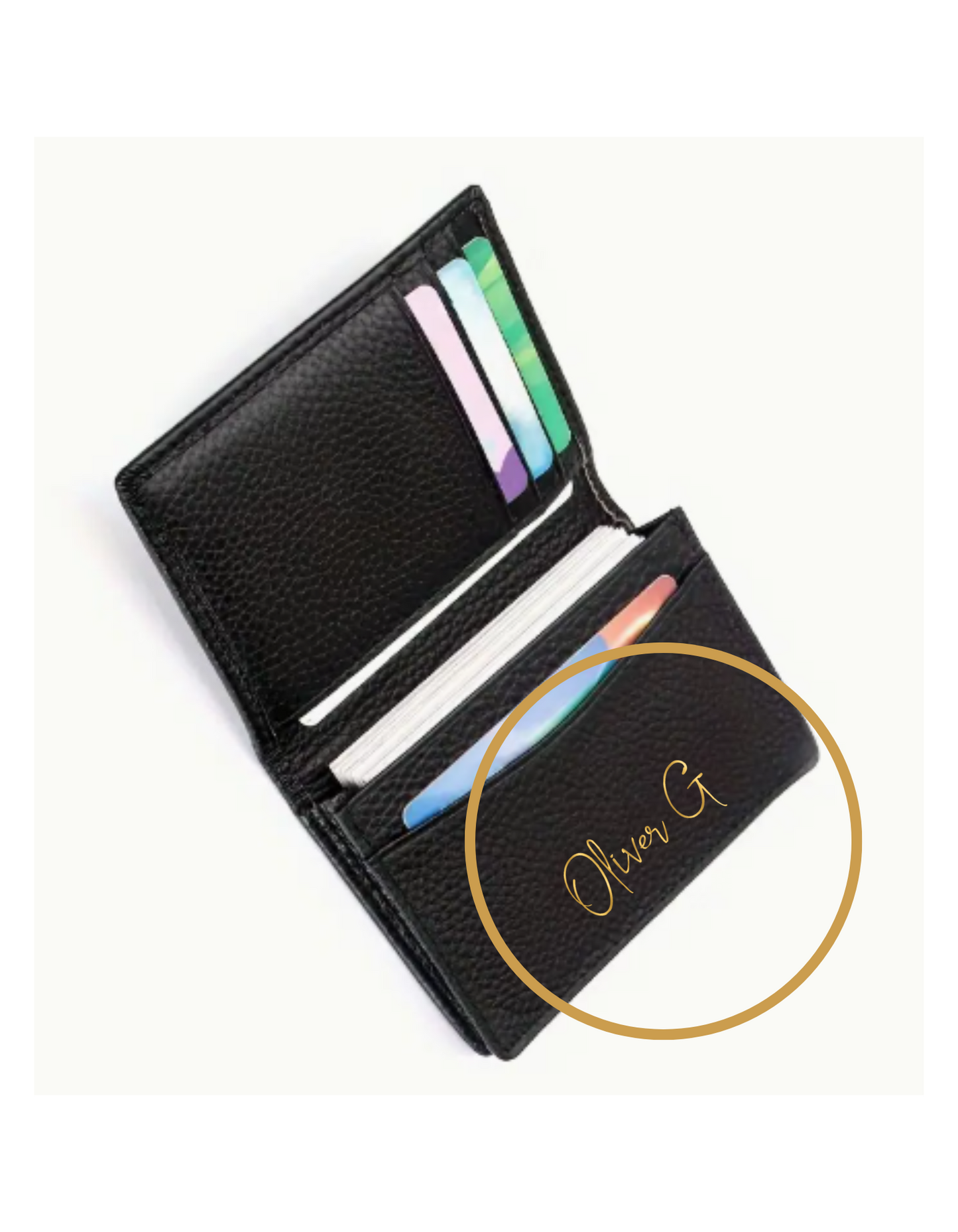 Personalized Premium Men’s Leather Business Card Holder