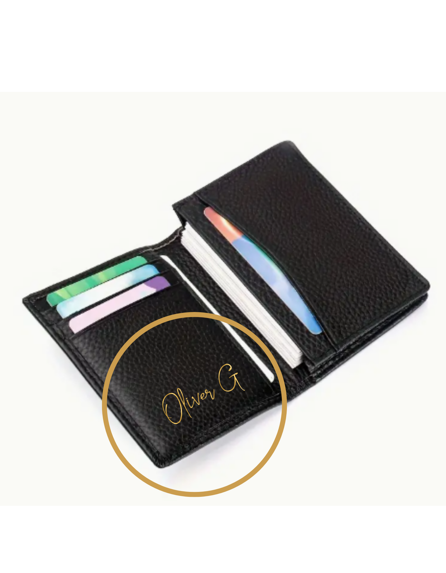 Personalized Premium Men’s Leather Business Card Holder