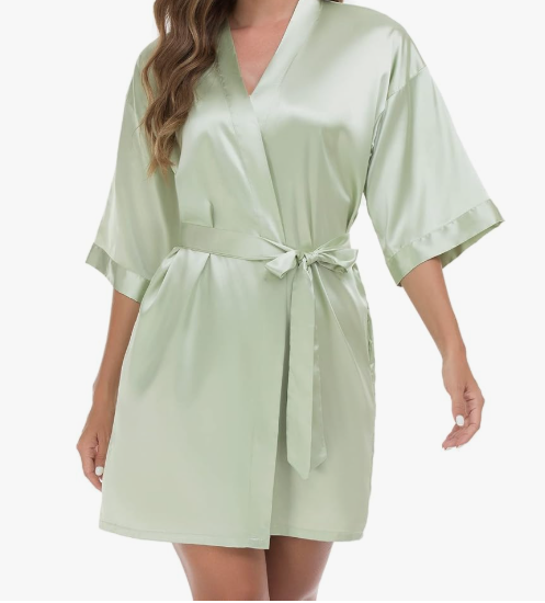 Custom Satin Robe – Quinceañera & Sweet 16