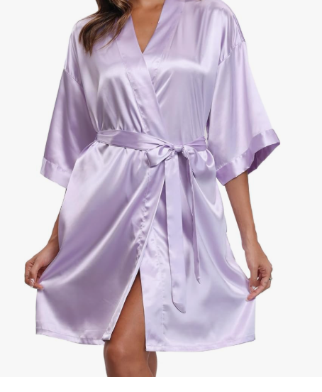 Custom Satin Robe – Quinceañera & Sweet 16