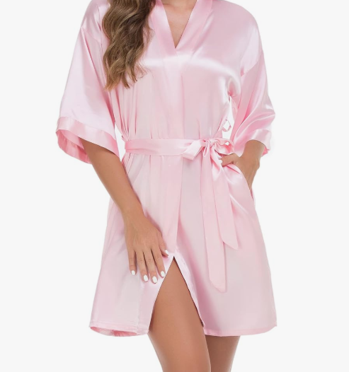 Custom Satin Robe – Quinceañera & Sweet 16
