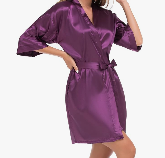 Custom Satin Robe – Quinceañera & Sweet 16