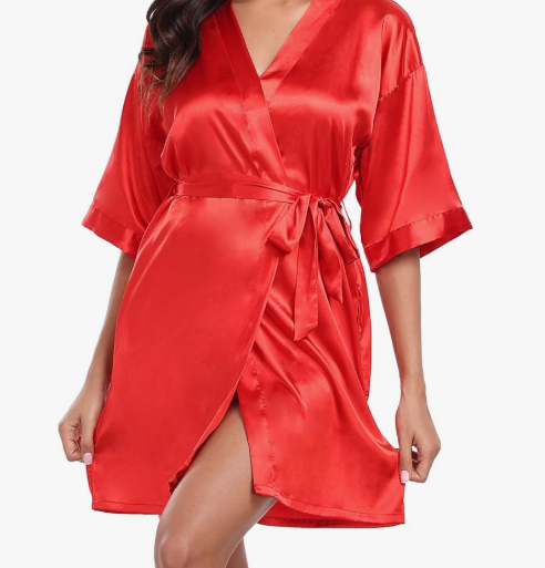 Custom Satin Robe – Quinceañera & Sweet 16