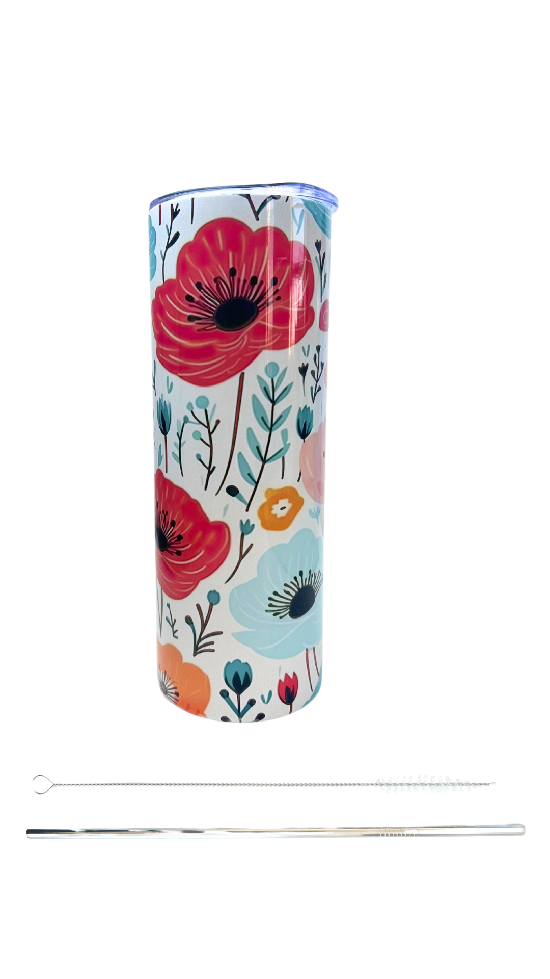 Anemone Flowers 20oz Skinny Tumbler