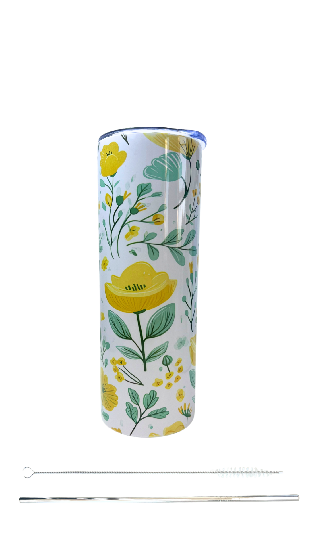 Greenery and Flowers 20oz Skinny Tumbler