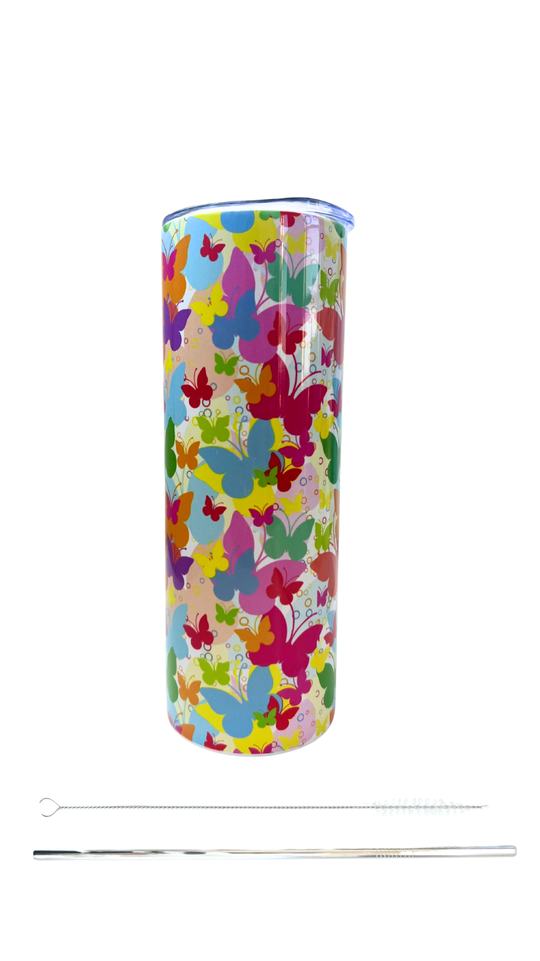 Hawaiian Butterflies 20oz Skinny Tumbler