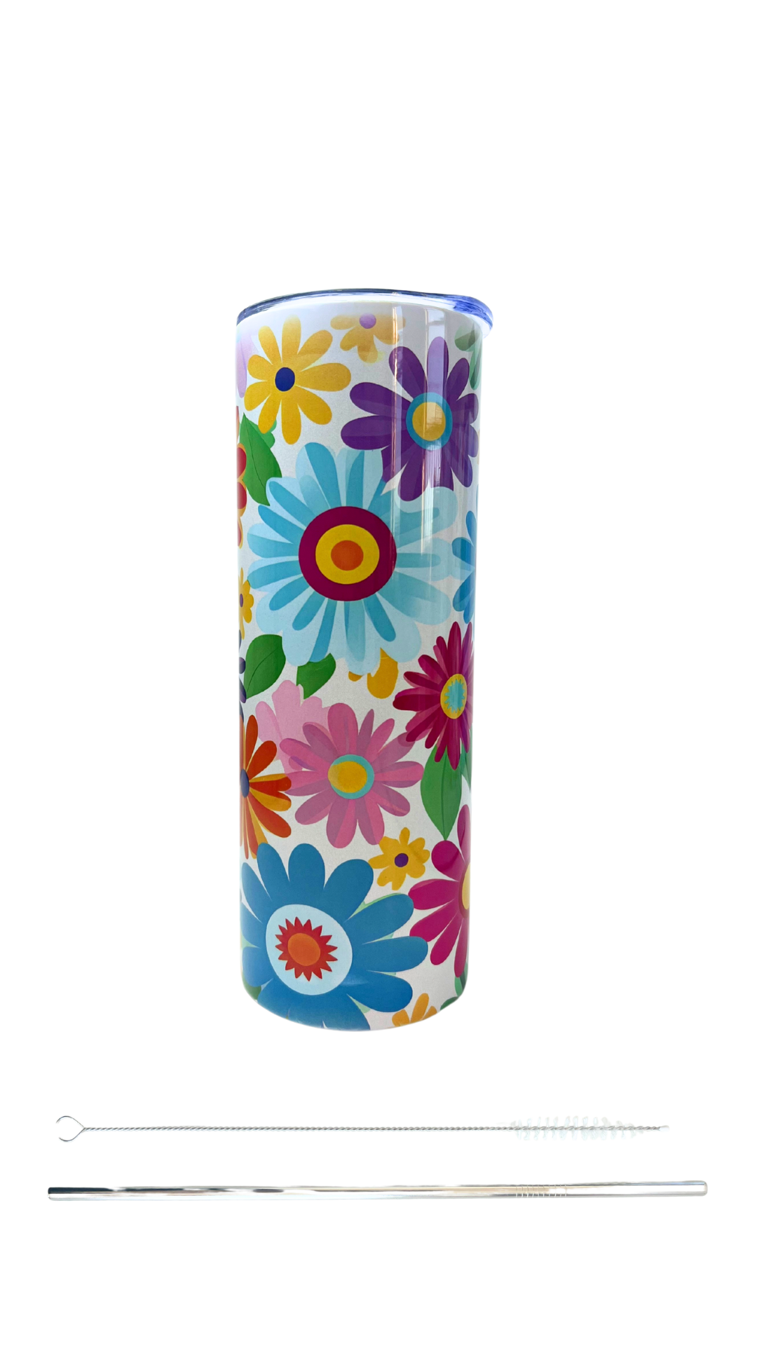 Paradise flowers 20oz Skinny Tumbler
