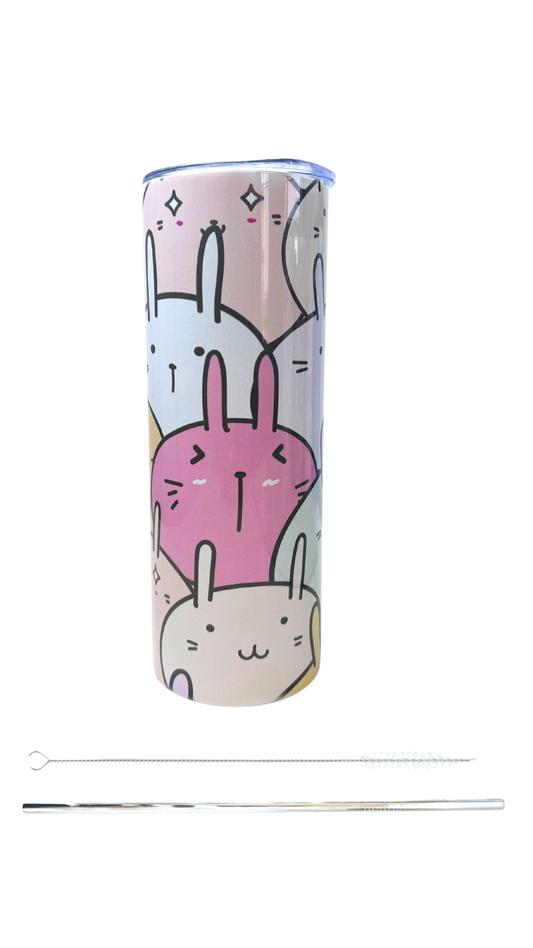 Happy bunnies 20oz Skinny Tumbler