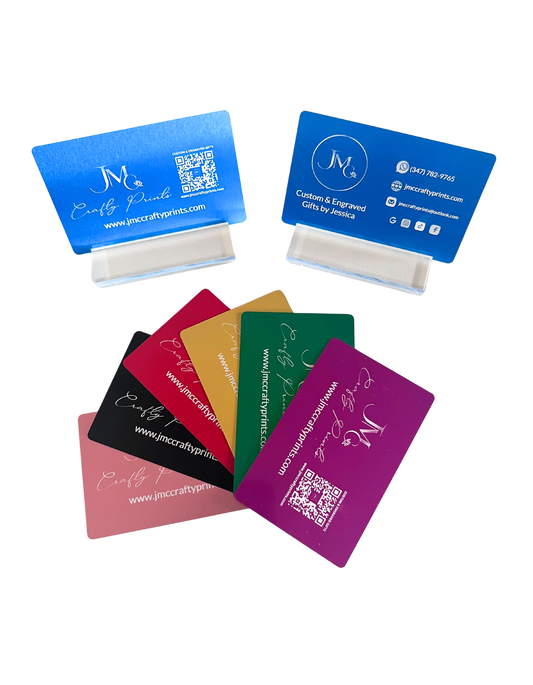 Custom Laser Engraved Metal Business Card