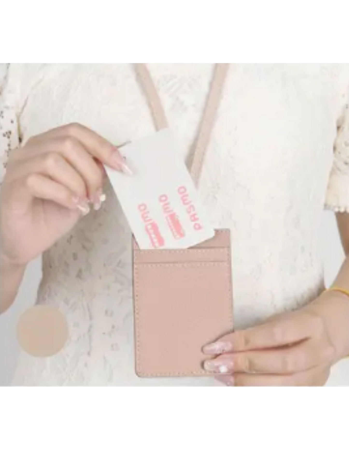 Personalized PU Leather ID Card Holder w/ clear window display