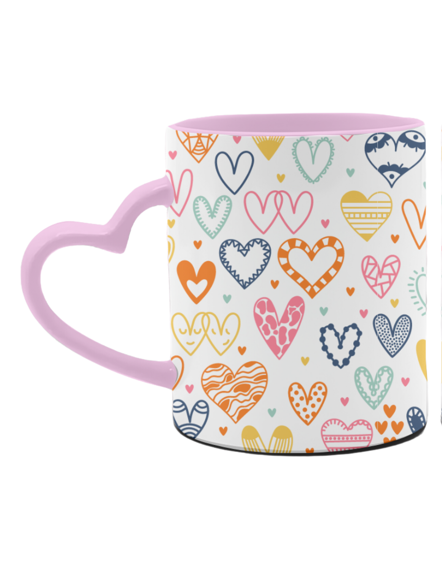Colorful hearts 11oz Coffee Cup