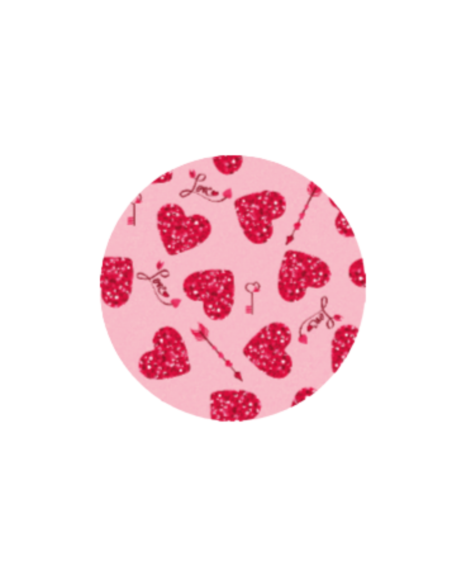 Love round coaster 4PK