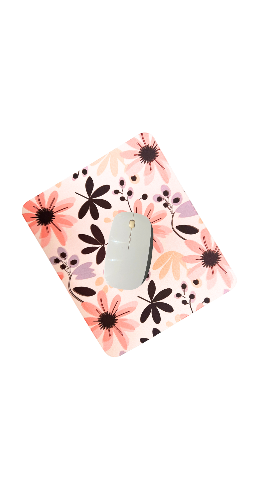 Black petals Mouse pads