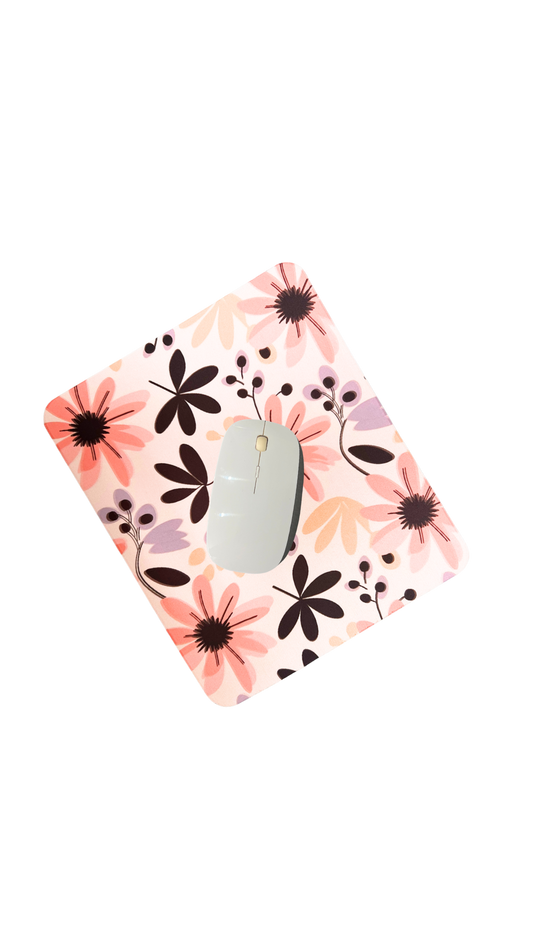 Black petals Mouse pads