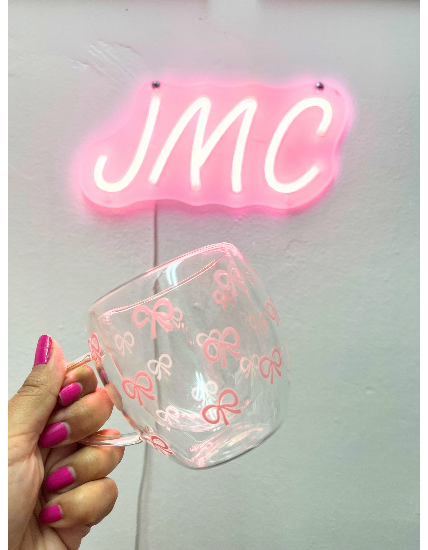 Tazas de café de vidrio de doble pared de 8 oz con asa