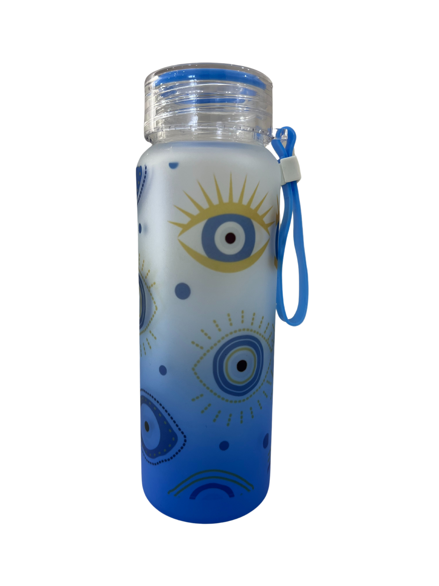 16oz Evil Eye Gradient Color Glass Tumbler