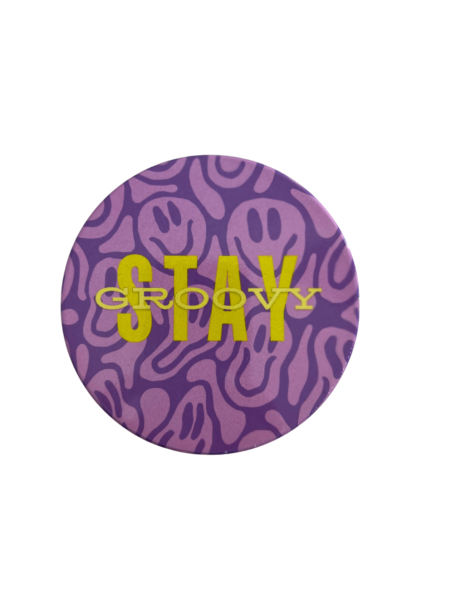 Stay groovy round coaster 4PK