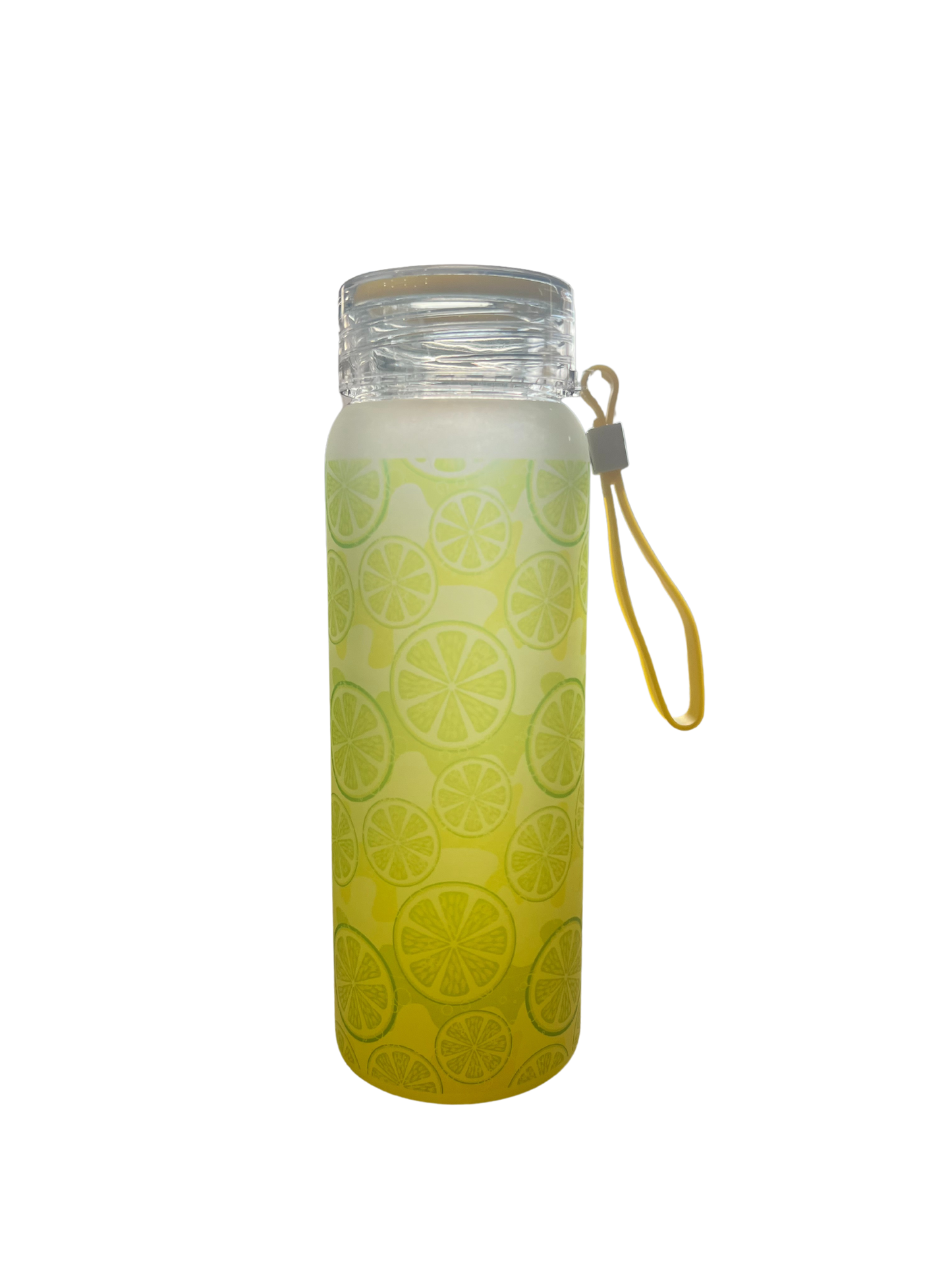 16oz Lemon Gradient Color Glass Tumbler