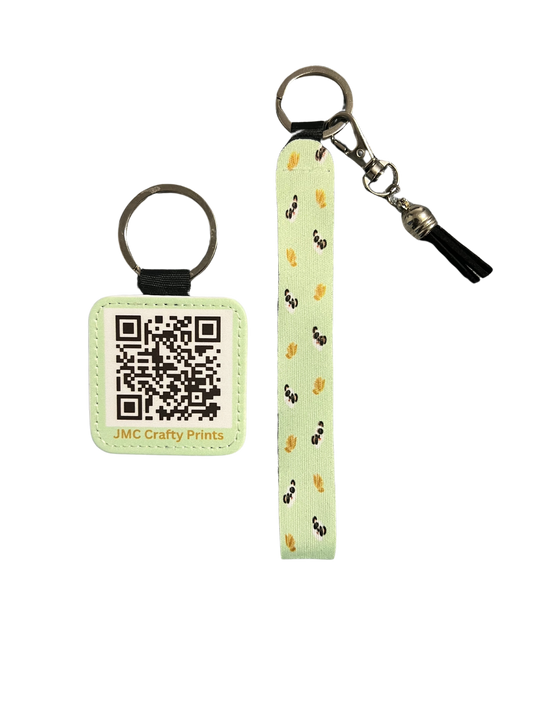 2pc. Key Chain + Wristlet
