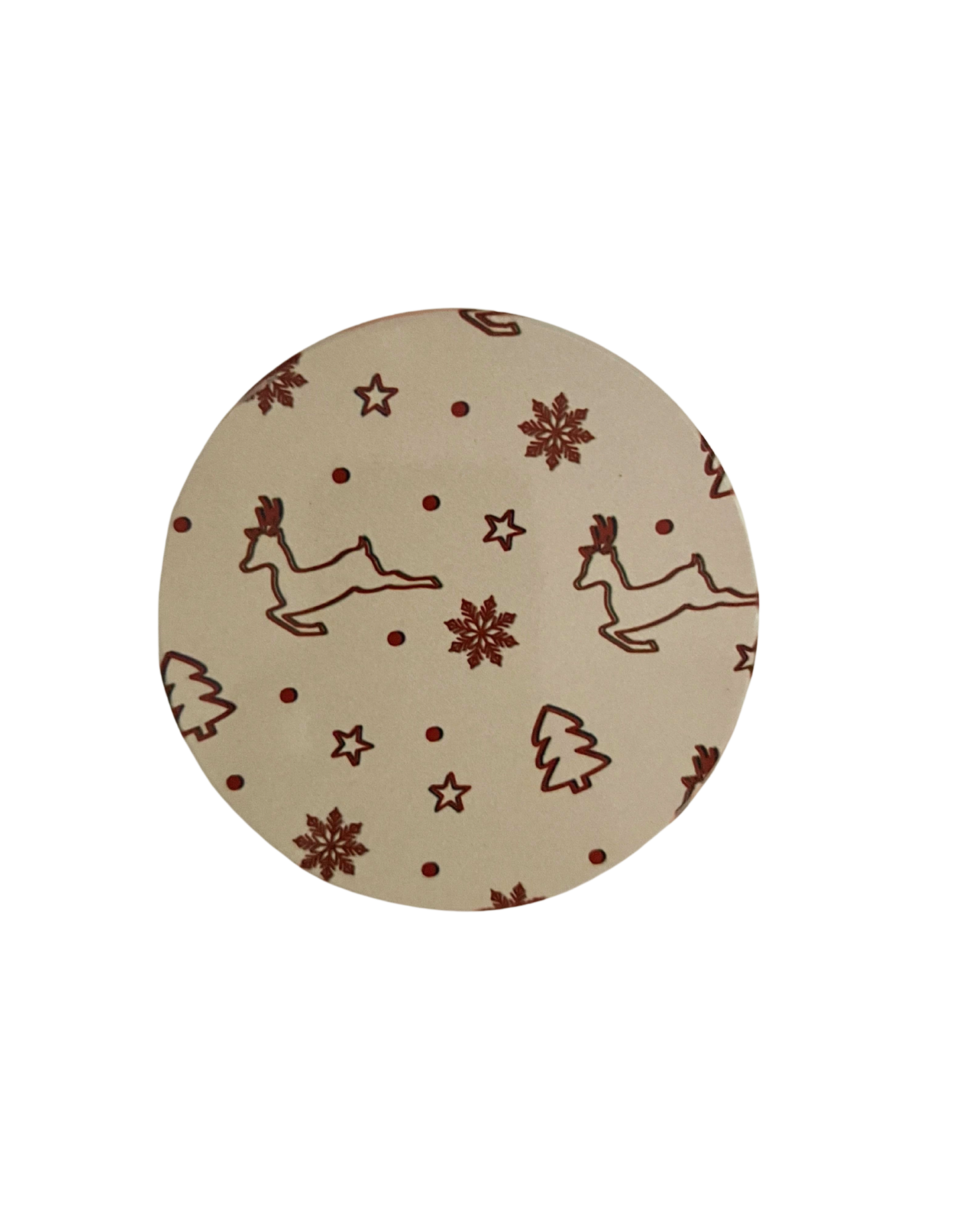 Christmas round coasters 4PK