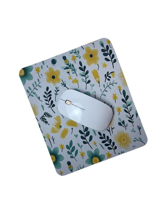 Greenery and Flowers Mouse pads