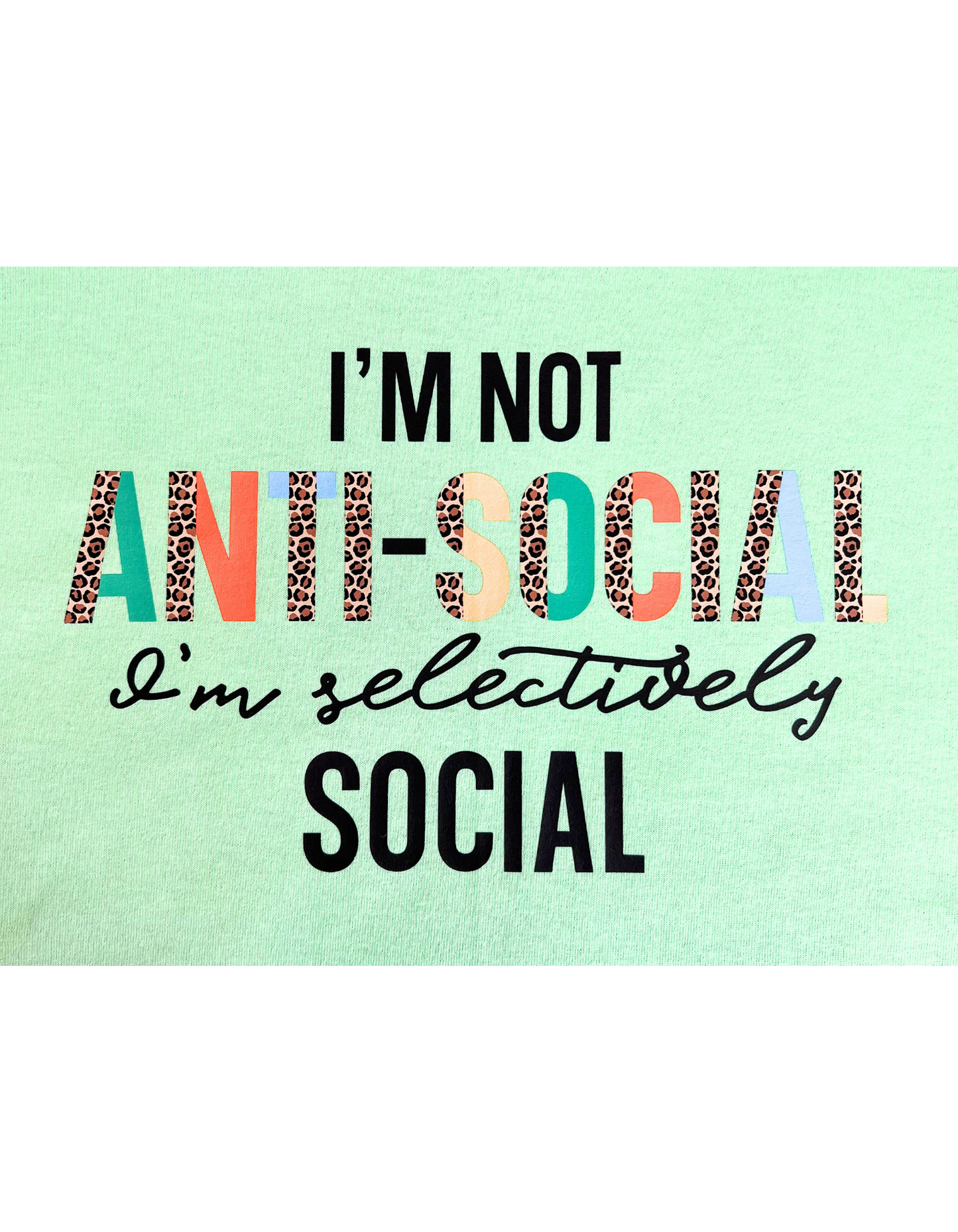 I'm Not Anti-Social