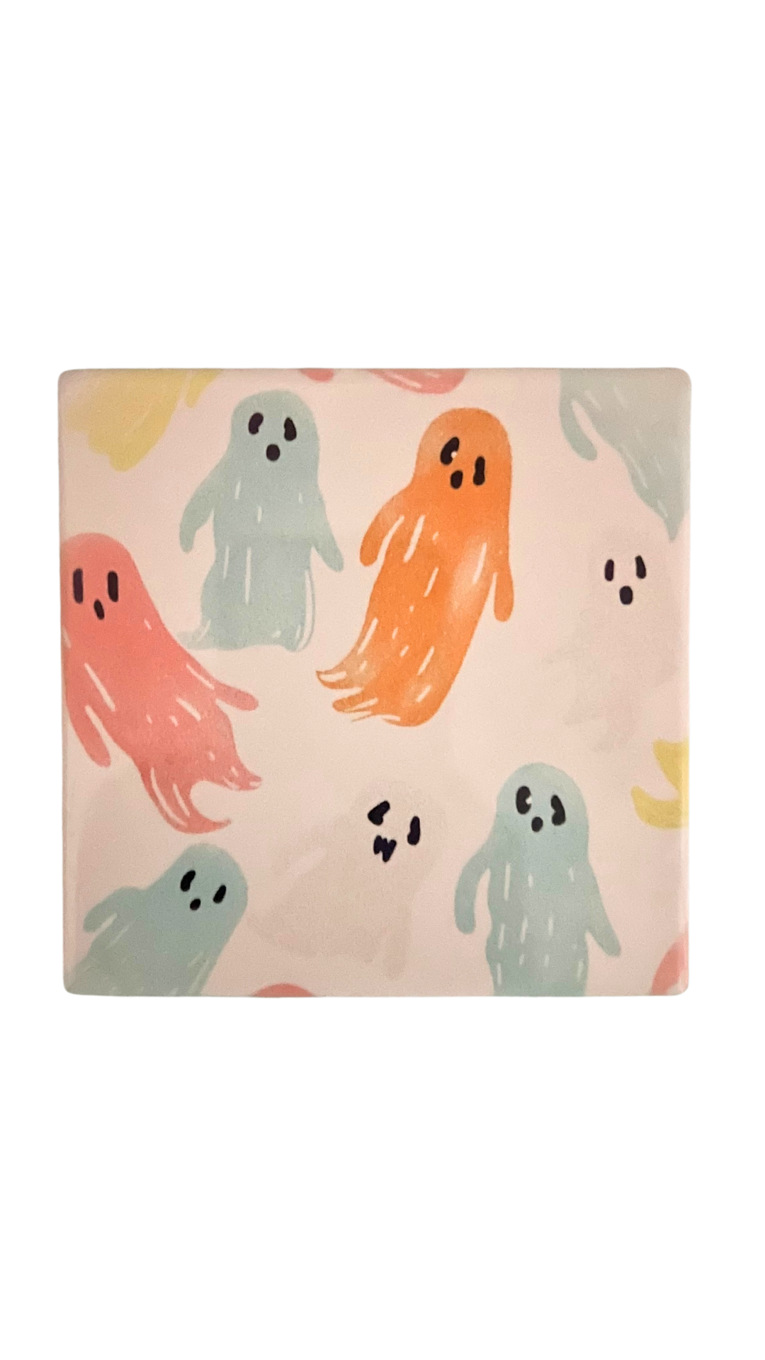 4PK Pinky Halloween Square Coasters