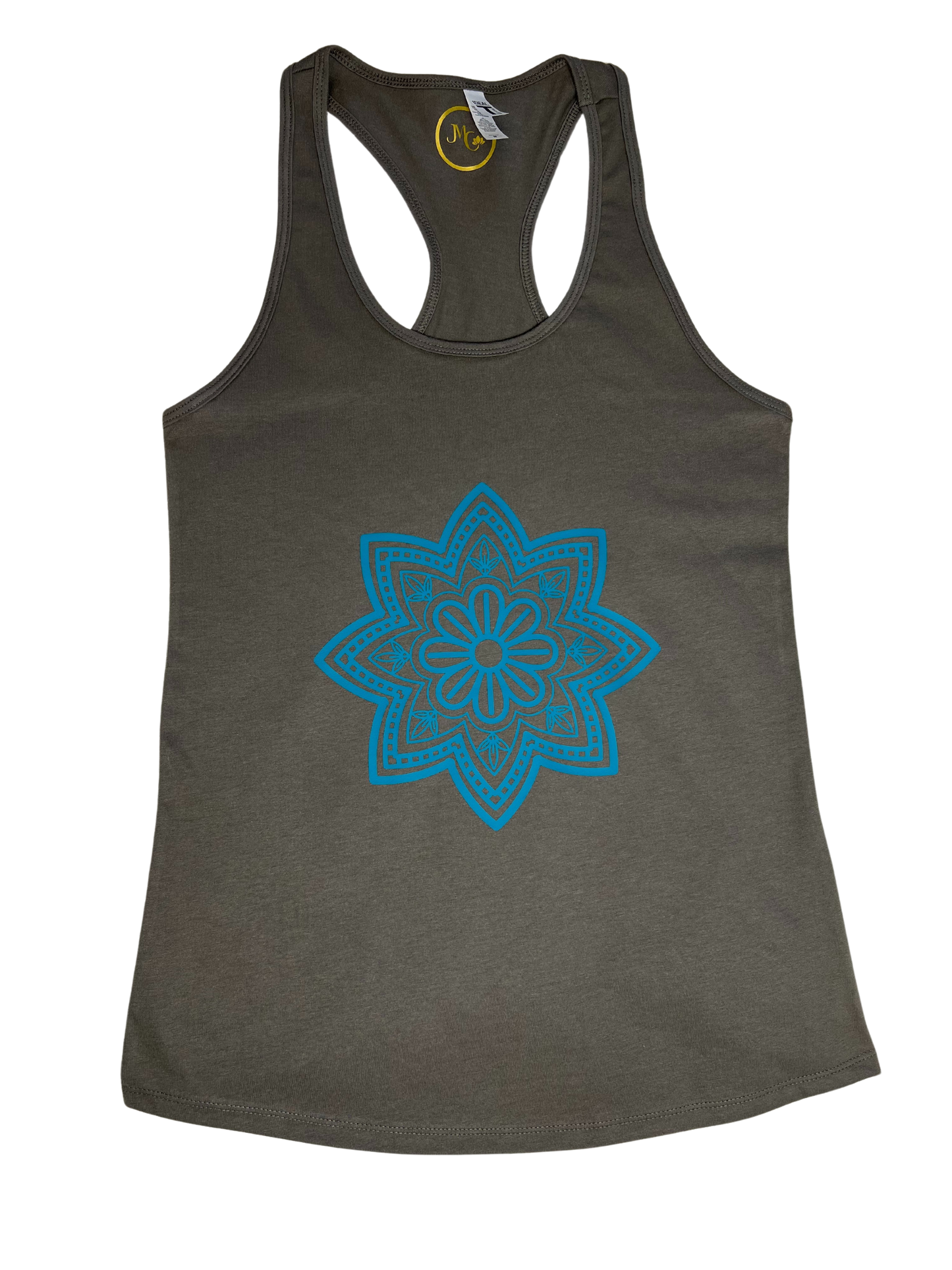 Ladies Mandala Racerback Tank Top - Medium