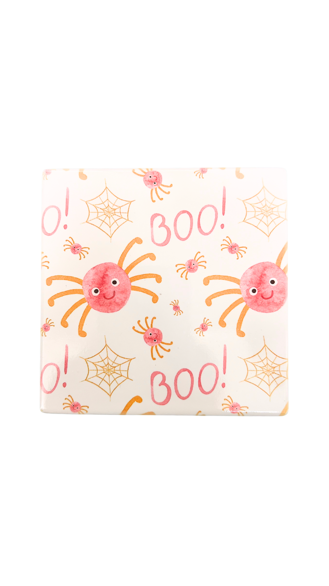 4PK Pinky Halloween Square Coasters