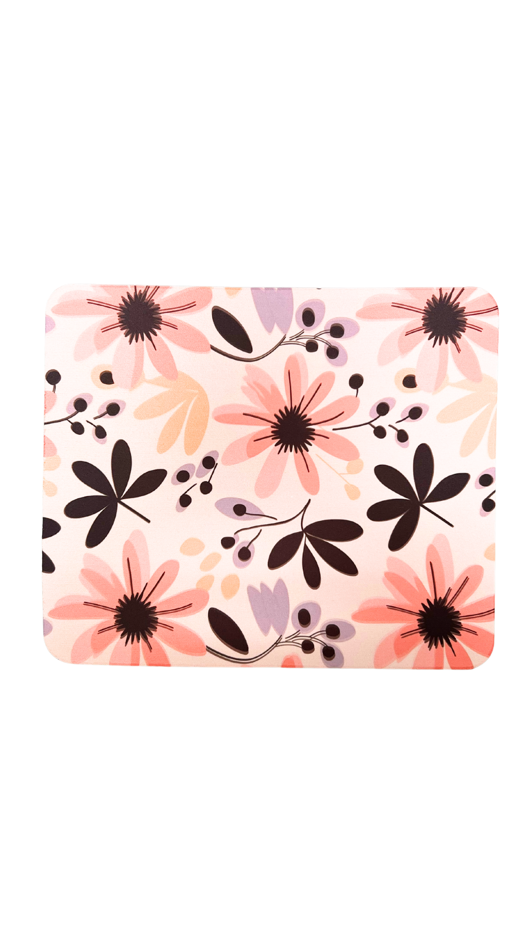 Black petals Mouse pads