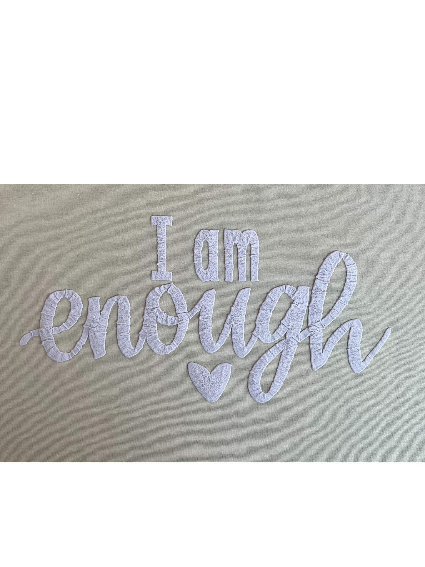 3d Puff I AM ENOUGH Ladies T-shirt