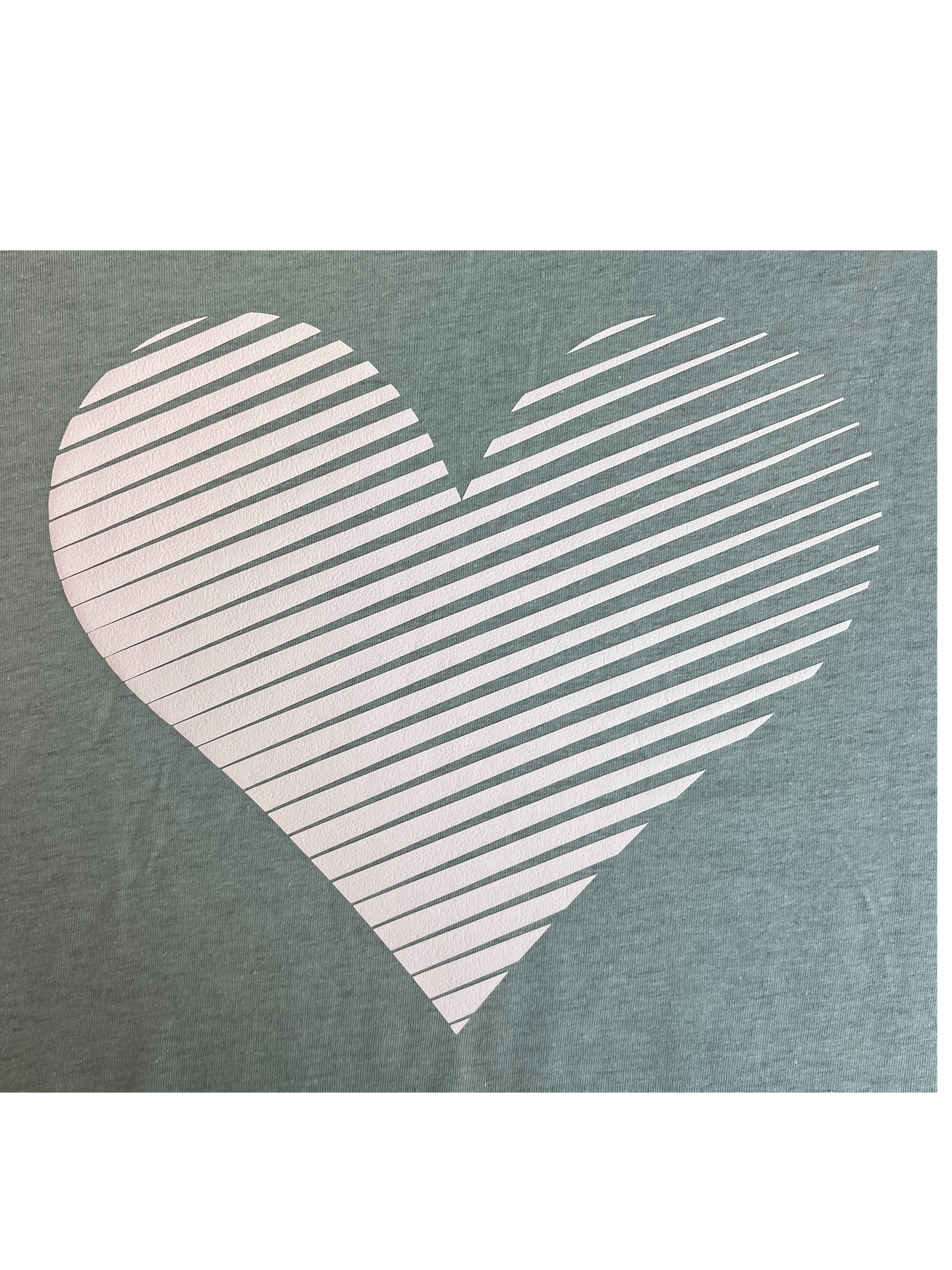 3d Puff HEART Ladies T-shirt