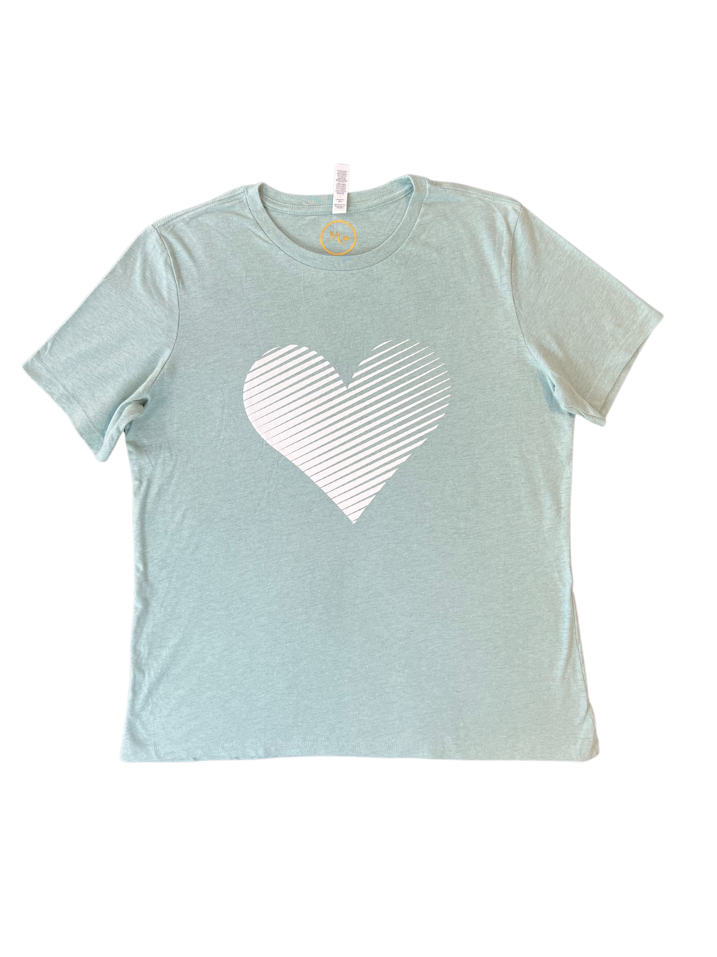 3d Puff HEART Ladies T-shirt