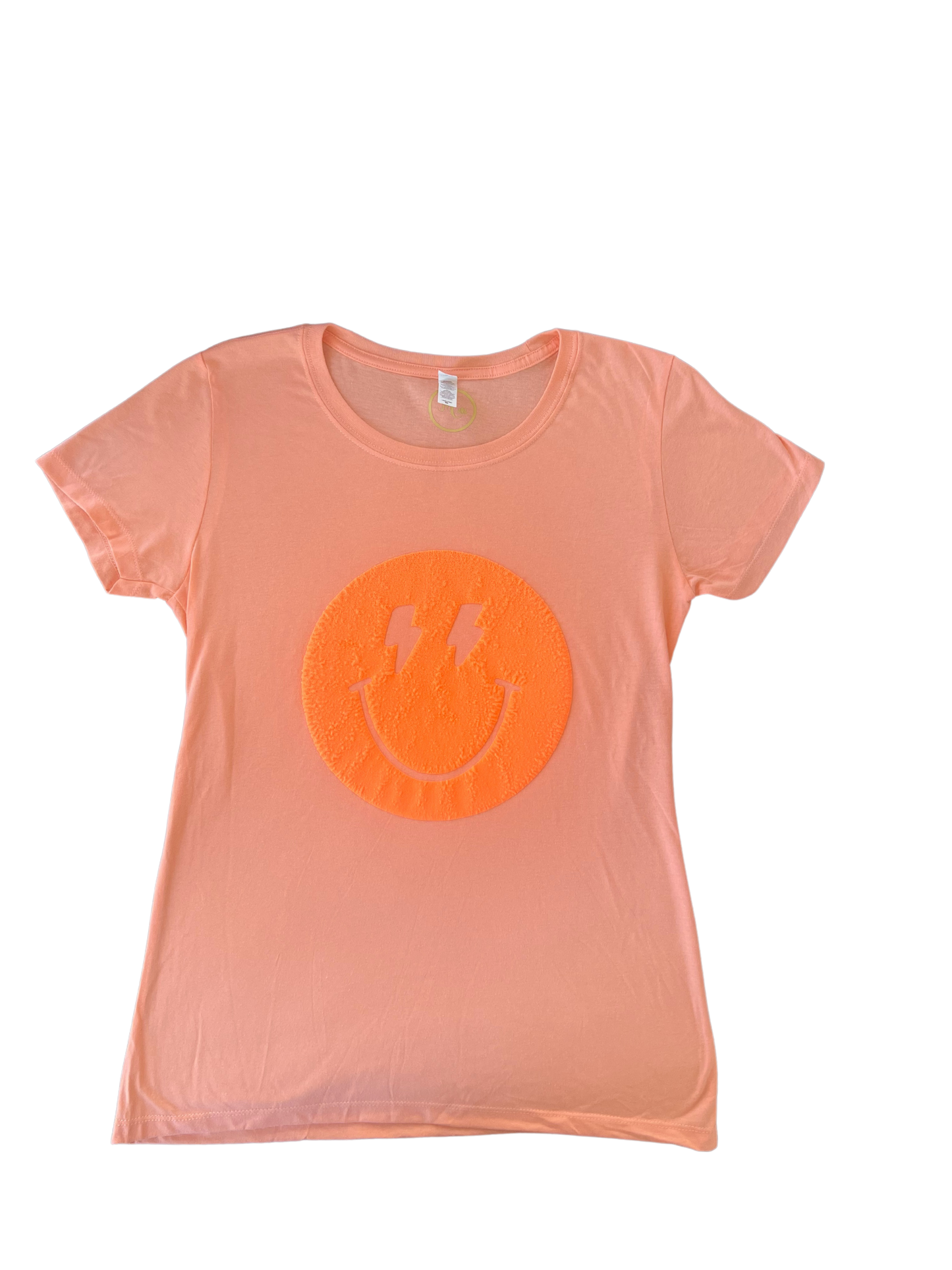 3d Puff  LIGHTNING EYE  FACE Ladies T-shirt