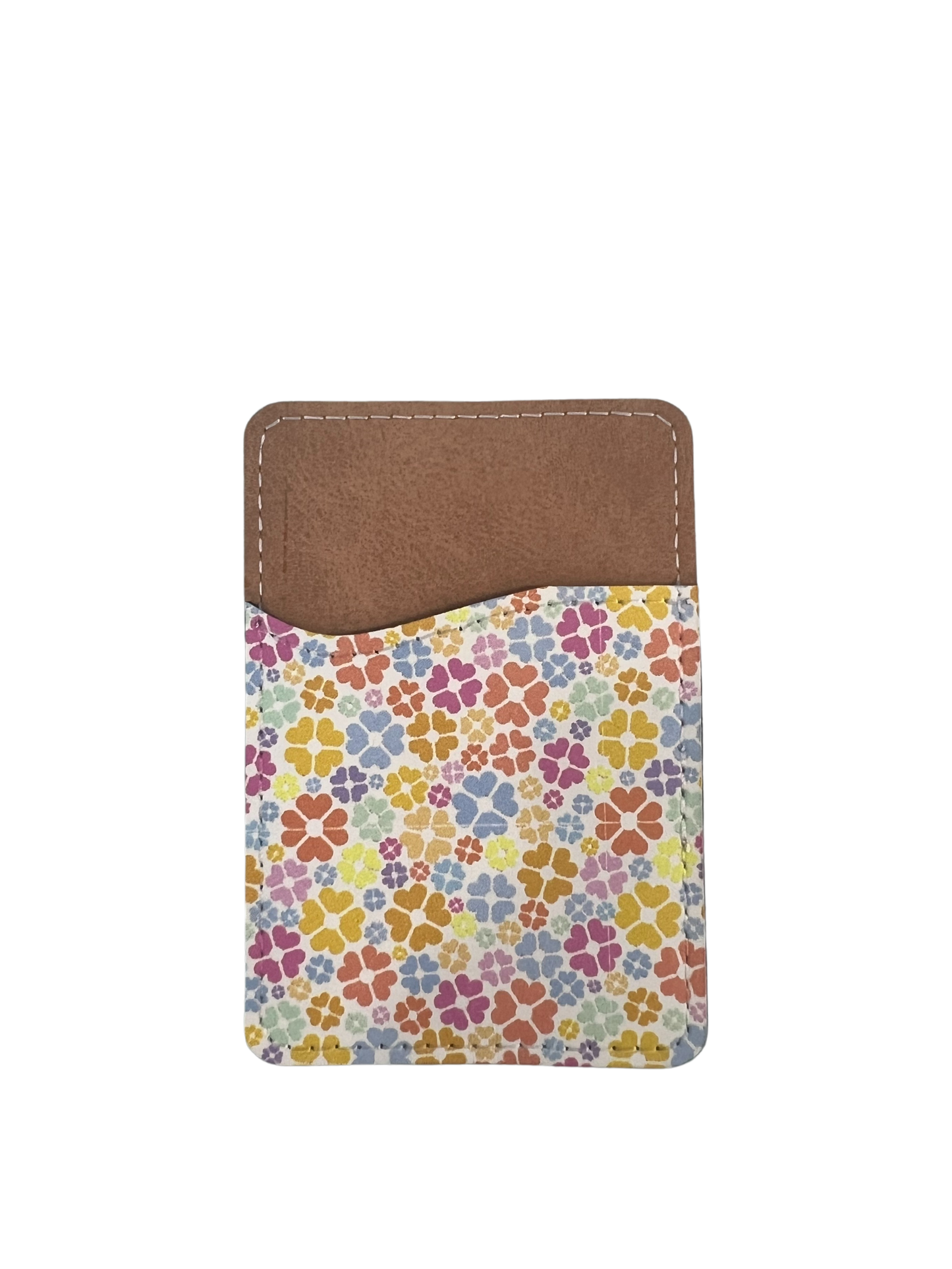 Raining Hearts Phone Wallet - PU Leather Card Holder