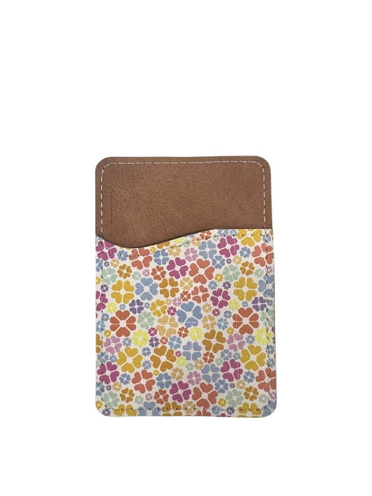 Raining Hearts Phone Wallet - PU Leather Card Holder