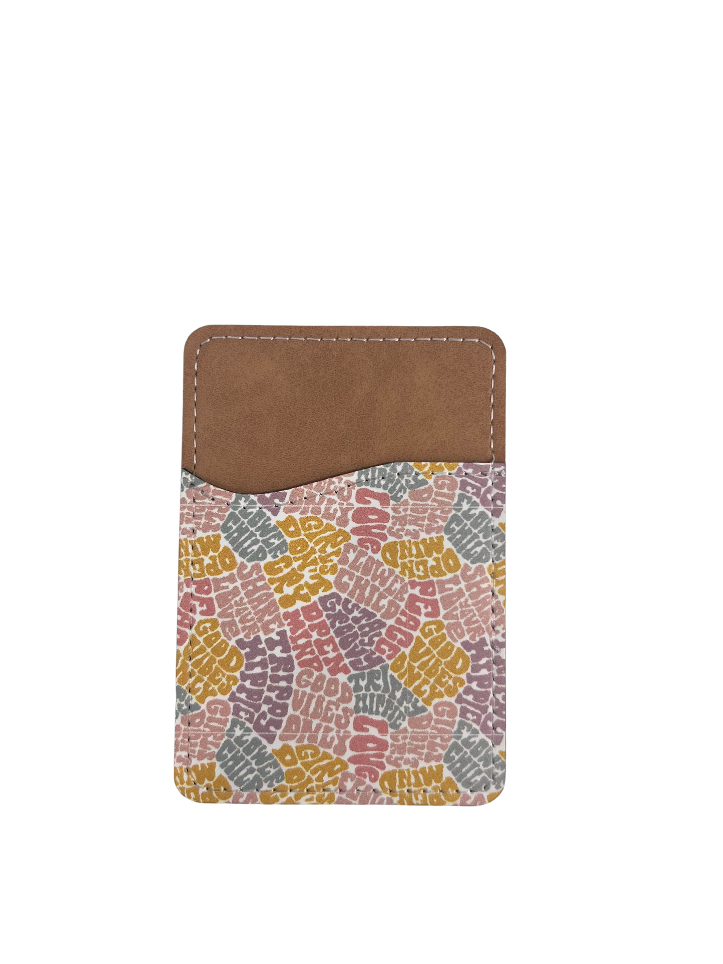 Wall Graffiti Phone Wallet - PU Leather Card Holder