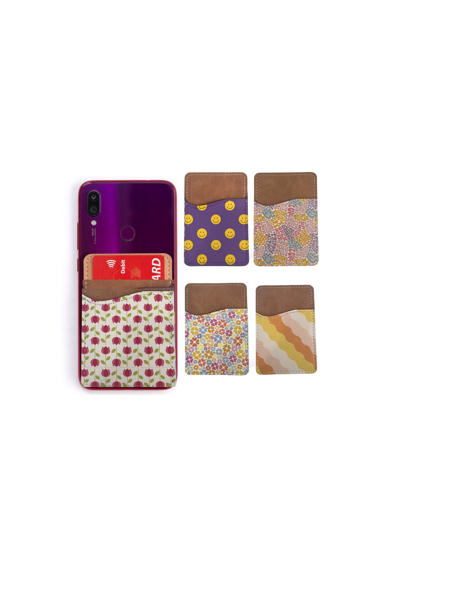 Wallflowers Phone Wallet - PU Leather Card Holder