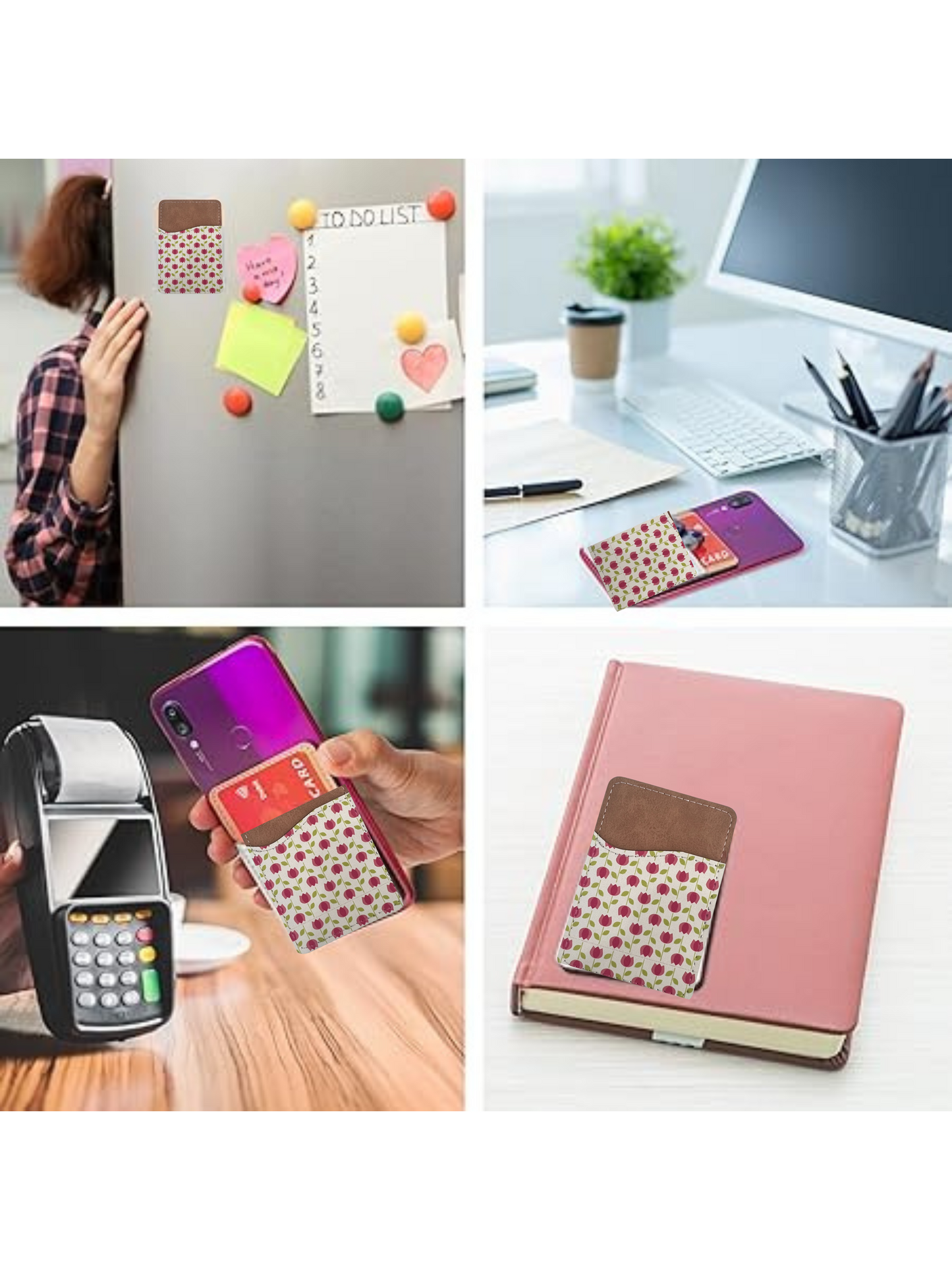 Wallflowers Phone Wallet - PU Leather Card Holder