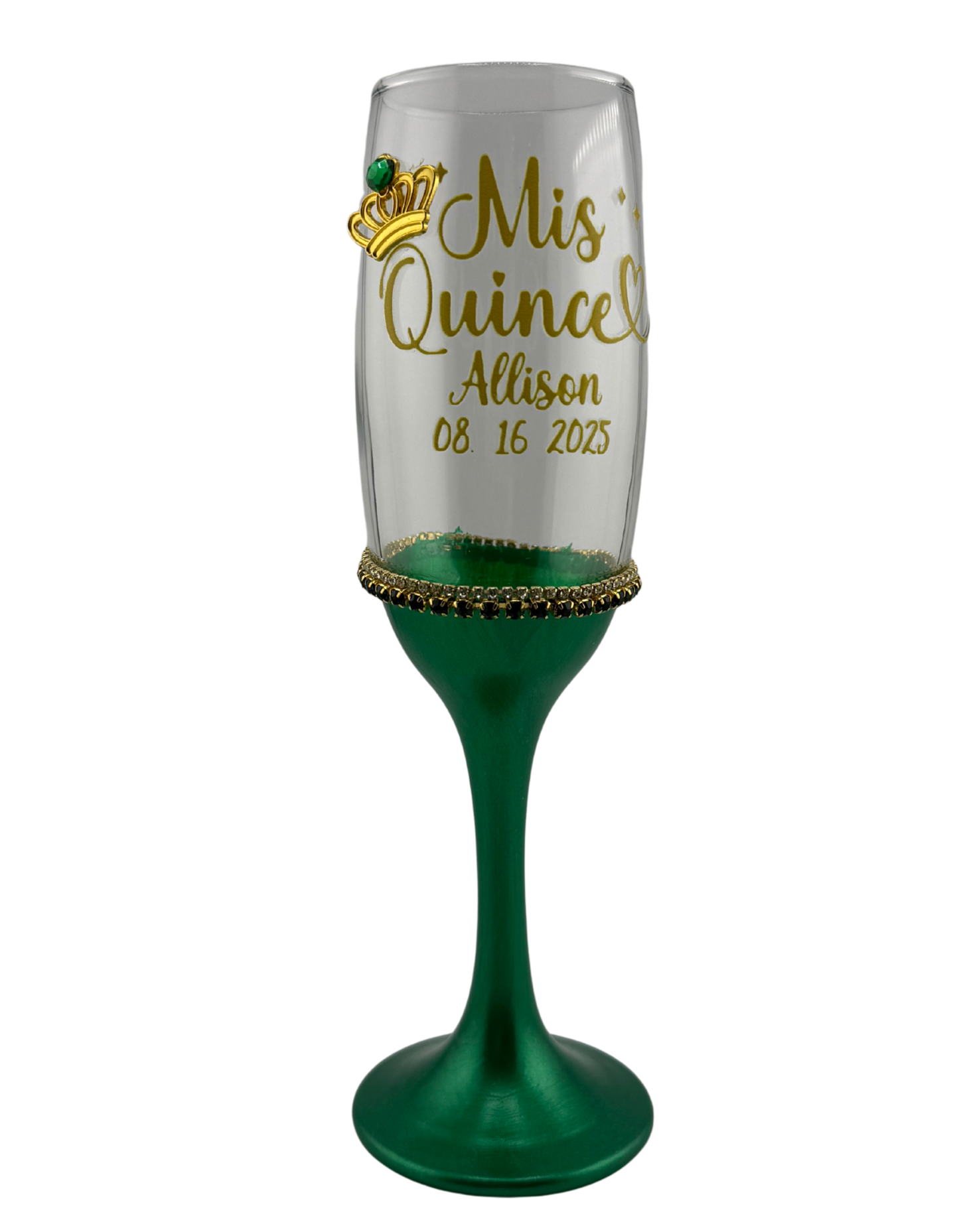 Custom Decorated Glasses 8 inch