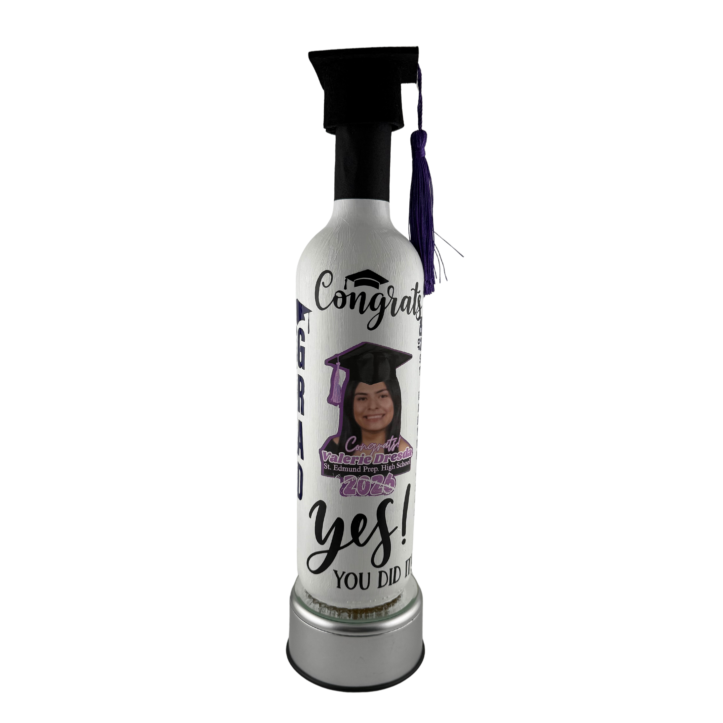 Custom Handcrafted Graduation Wine Bottles 750ml