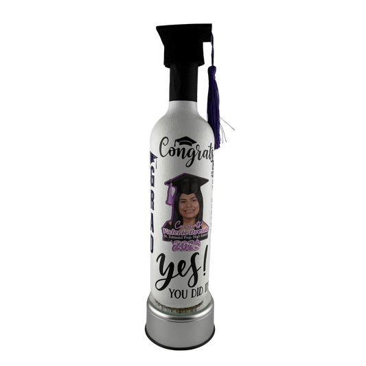 Custom Handcrafted Graduation Wine Bottles 750ml