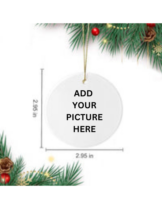 Personalize Photo Christmas Ornaments