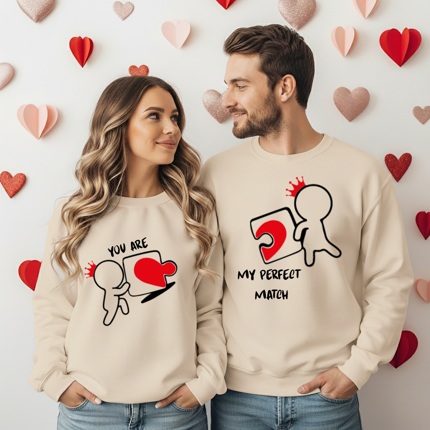 Matching Couples Sweatshirts 2pc.