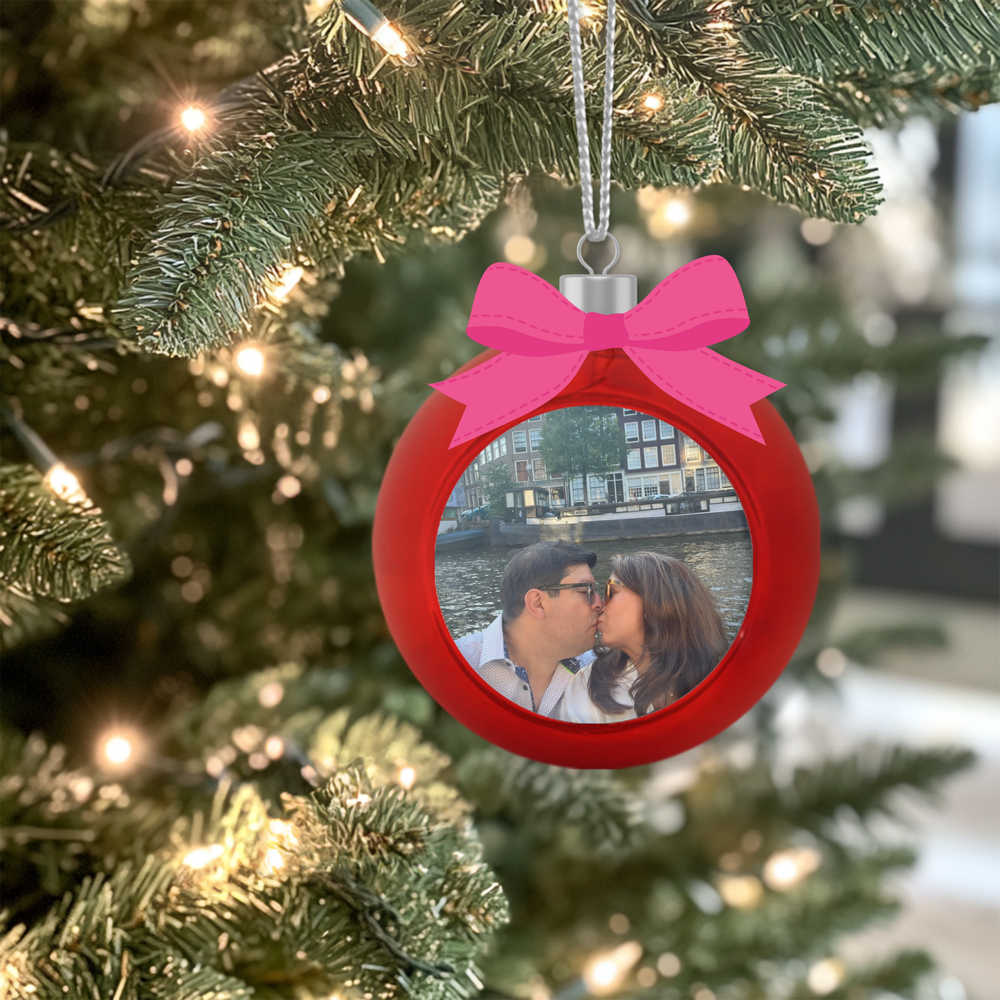Personalize Photo Christmas Ball Ornaments